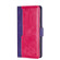 Samsung Galaxy S22+ Contrast Color Side Buckle Leather Phone Case - Purple + Rose Red