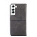 Samsung Galaxy S22+ Cow Texture Magnetic Horizontal Flip Leather Phone Case - Black