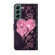 Samsung Galaxy S22+ Crystal 3D Shockproof Protective Leather Phone Case - Lace Love