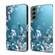 Samsung Galaxy S22+ Crystal 3D Shockproof Protective Leather Phone Case - Plum Flower
