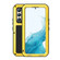 Samsung Galaxy S22+ LOVE MEI Metal Shockproof Waterproof Dustproof Protective Phone Case with Glass - Yellow