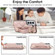 Samsung Galaxy S22+ Non-slip Full Coverage Ring PU Phone Case with Wristband - Rose Gold