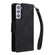 Samsung Galaxy S22+ Rivet Buckle 9 Cards Three Fold Leather Phone Case - Black