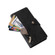 Samsung Galaxy S22+ Rivet Buckle 9 Cards Three Fold Leather Phone Case - Black