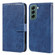 Samsung Galaxy S22+ Skin Feeling Oil Leather Texture PU + TPU Phone Case - Dark Blue