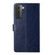 Samsung Galaxy S22+ Y Stitching Horizontal Flip Leather Phone Case - Blue