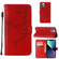 iPhone 15 Pro Max Embossed Butterfly Leather Phone Case - Red iPhone 15 Pro Max Embossed Butterfly Leather Phone Case - Red