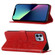 iPhone 15 Pro Max Embossed Butterfly Leather Phone Case - Red iPhone 15 Pro Max Embossed Butterfly Leather Phone Case - Red
