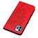 iPhone 15 Pro Max Embossed Butterfly Leather Phone Case - Red iPhone 15 Pro Max Embossed Butterfly Leather Phone Case - Red