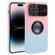 iPhone 15 Pro Max Gradient Silicone Shockproof Magsafe Phone Case with Lens Film - Pink Blue