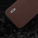 iPhone 15 Pro Max ABEEL Genuine Leather Luxury Black Edge Phone Case - Coffee