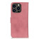 iPhone 15 Pro Max KHAZNEH Cowhide Texture Horizontal Flip Leather Phone Case - Pink