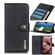iPhone 15 Pro Max KHAZNEH Cowhide Texture Horizontal Flip Leather Phone Case - Black