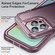 iPhone 15 Pro Max Life Waterproof Rugged Phone Case - Purple + Pink