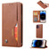 iPhone 15 Pro Max Knead Skin Texture Horizontal Flip Leather Phone Case - Brown