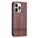 iPhone 15 Pro Max AZNS Magnetic Calf Texture Flip Leather Phone Case - Dark Brown