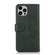 iPhone 15 Pro Max Cow Texture Leather Phone Case - Green