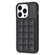 iPhone 15 Pro Max Grid Card Slot Holder Phone Case - Black