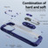 iPhone 15 Pro Max TPU + PC Lens Protection Phone Case with Ring Holder - Blue