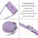 iPhone 15 Pro Max Dream Triangle Leather Phone Case with Lanyard - Purple
