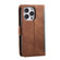 iPhone 15 Pro Max Retro Splicing Horizontal Flip Leather Phone Case - Grey