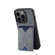 iPhone 15 Pro Max Denior PU Back Cover Card Slot Holder Phone Case - Grey