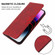 iPhone 15 Pro Max Magnetic Closure Leather Phone Case - Red