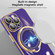 iPhone 15 Pro Max Multifunction Electroplating MagSafe Holder Phone Case - Blue