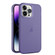 iPhone 15 Pro Max Frosted Translucent Mist Phone Case - Dark Purple