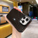 iPhone 15 Pro Max Armor Carbon Fiber TPU + PC Phone Case - Black