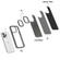 iPhone 15 Pro Max Armor Carbon Fiber TPU + PC Phone Case - Black