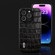 iPhone 15 Pro Max ABEEL Crocodile Texture Genuine Leather Phone Case - Black