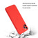 iPhone 15 Pro Max Straight Edge Solid Color TPU Shockproof Phone Case - Red