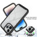 iPhone 15 Pro Max Starry Sky Solid Color Series PC + TPU Phone Case with PET Film - Purple