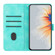 iPhone 15 Pro Max Heart Pattern Skin Feel Leather Phone Case - Light Blue