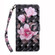 iPhone 15 Pro Max 3D Painted Leather Phone Case - Pink Flower