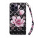 iPhone 15 Pro Max 3D Painted Leather Phone Case - Pink Flower