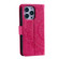 iPhone 15 Pro Max Totem Flower Embossed Leather Phone Case - Red