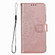 iPhone 15 Pro Max Totem Flower Embossed Leather Phone Case - Rose Gold