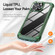 iPhone 15 Pro Max TPU + PC Lens Protection Phone Case - Green