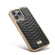 iPhone 15 Pro Max Fierre Shann Python Texture Electroplating PU Phone Case - Black