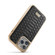 iPhone 15 Pro Max Fierre Shann Python Texture Electroplating PU Phone Case - Black