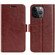 iPhone 15 Pro Max R64 Texture Horizontal Flip Leather Phone Case - Brown