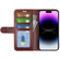 iPhone 15 Pro Max R64 Texture Horizontal Flip Leather Phone Case - Brown