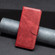 iPhone 15 Pro Max Lambskin Texture Pure Color Flip Leather Phone Case - Red