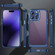 iPhone 15 Pro Max PC + TPU Phone Case with Lens Film - Blue