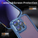 iPhone 15 Pro Max PC + TPU Phone Case with Lens Film - Blue
