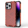iPhone 15 Pro Max Honeycomb Phone Case - Red