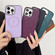 iPhone 15 Pro Max Side Leather Magsafe Phone Case - Dark Purple