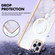 iPhone 15 Pro Max Marble Pattern Dual-side IMD Magsafe TPU Phone Case - White 006